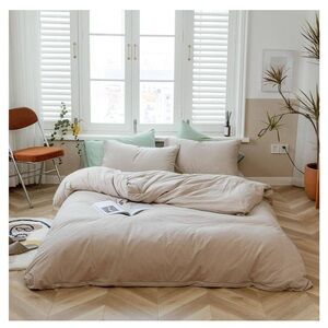 Amwan apricot duvet cover, king size